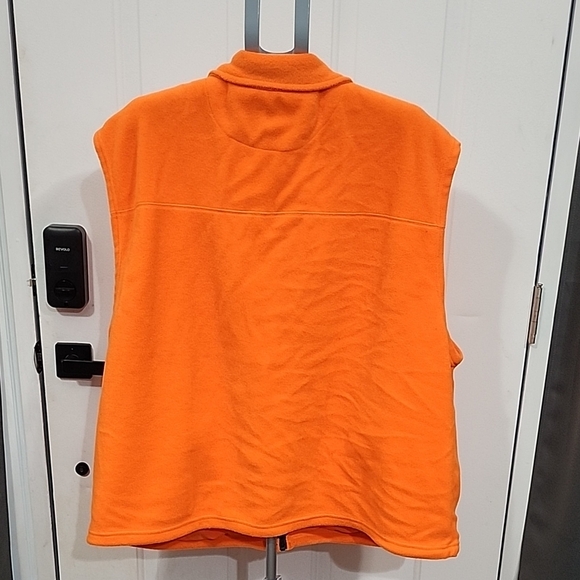 Cabela's Vibrant Orange Fleece Vest - Picture 2 of 7